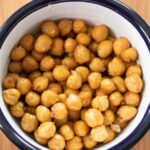 roasted chickpeas in bowl