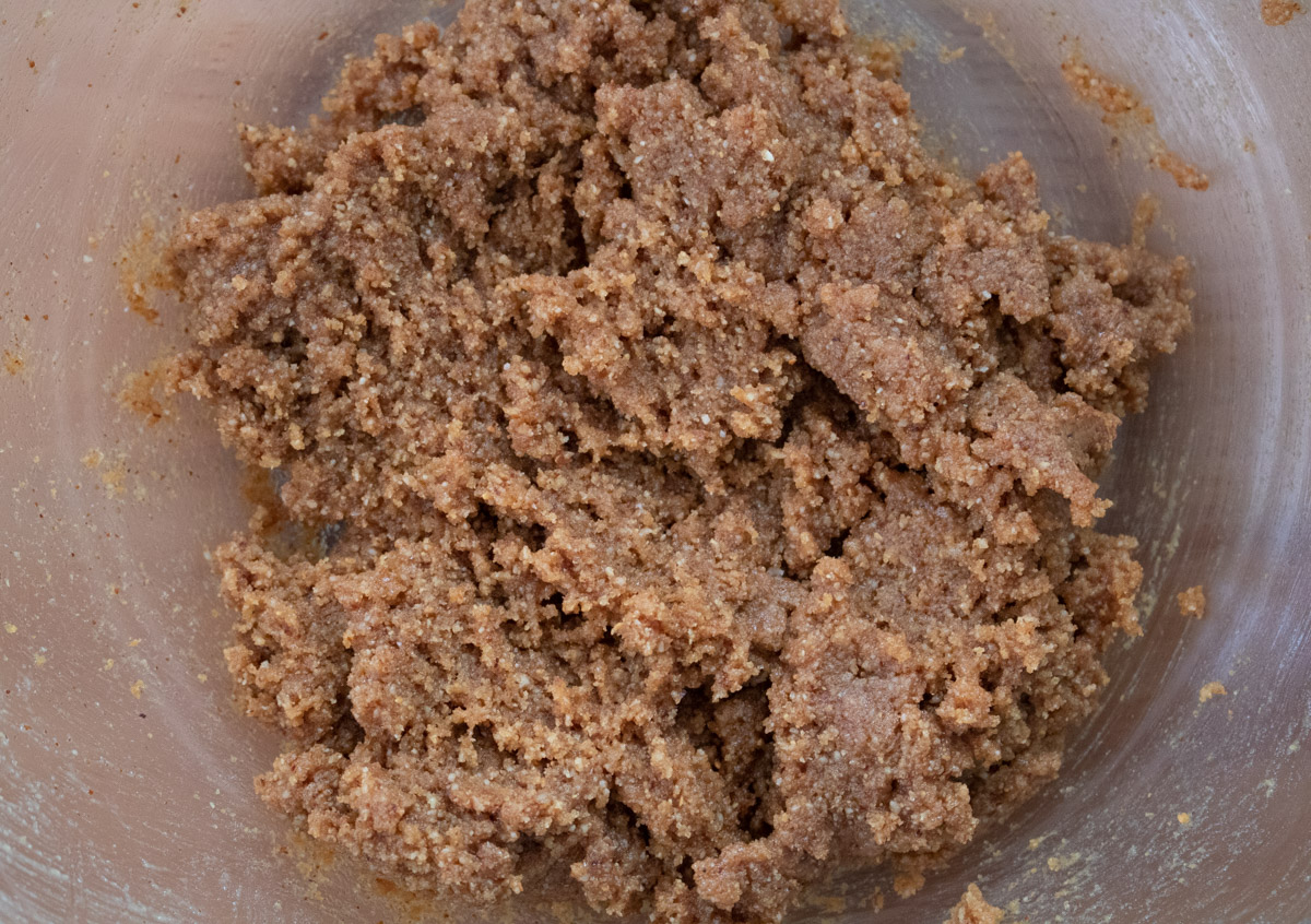 close-up of cookie batter